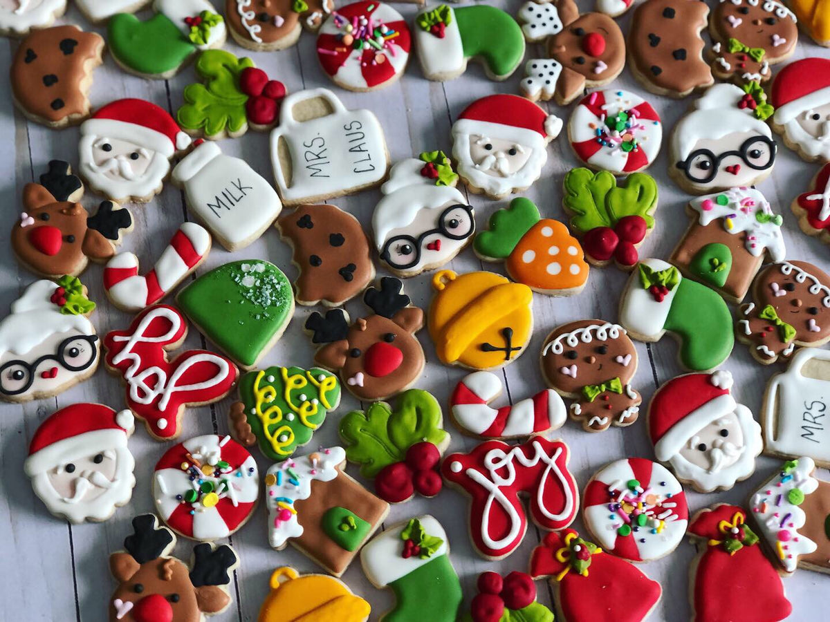 Christmas mini sugar cookies - two dozen – Bo's Bake Shop