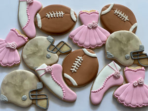 Baby shower gender reveal cookies