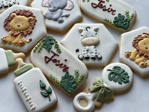 Safari Baby shower cookies