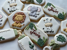 Load image into Gallery viewer, Safari Baby shower cookies