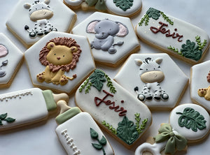 Safari Baby shower cookies