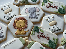 Load image into Gallery viewer, Safari Baby shower cookies