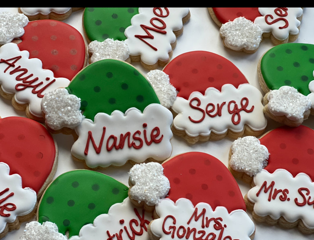 Christmas hat Cookies