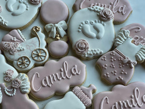 Baby shower cookies