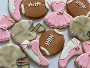 Baby shower gender reveal cookies