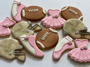 Baby shower gender reveal cookies