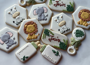 Safari Baby shower cookies