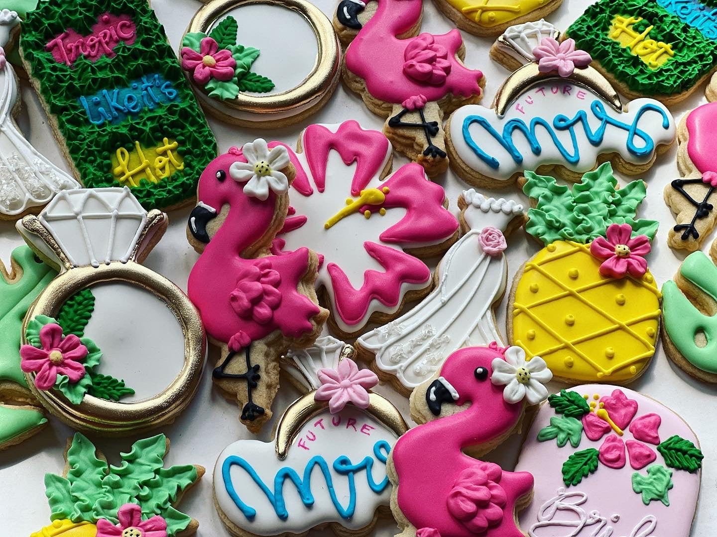 Bridal shower cookie Set (12 cookies) – SugarySweetCookies
