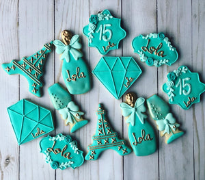 Quinceañera Theme Cookies (15th)