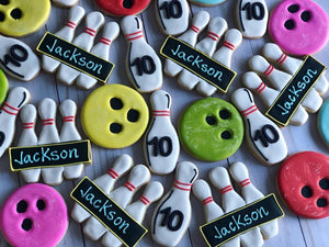 Bowling Theme Cookies