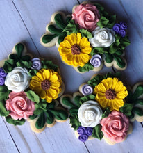 Load image into Gallery viewer, One year old sunflowers birthday Theme Cookies