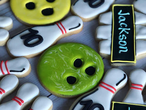 Bowling Theme Cookies