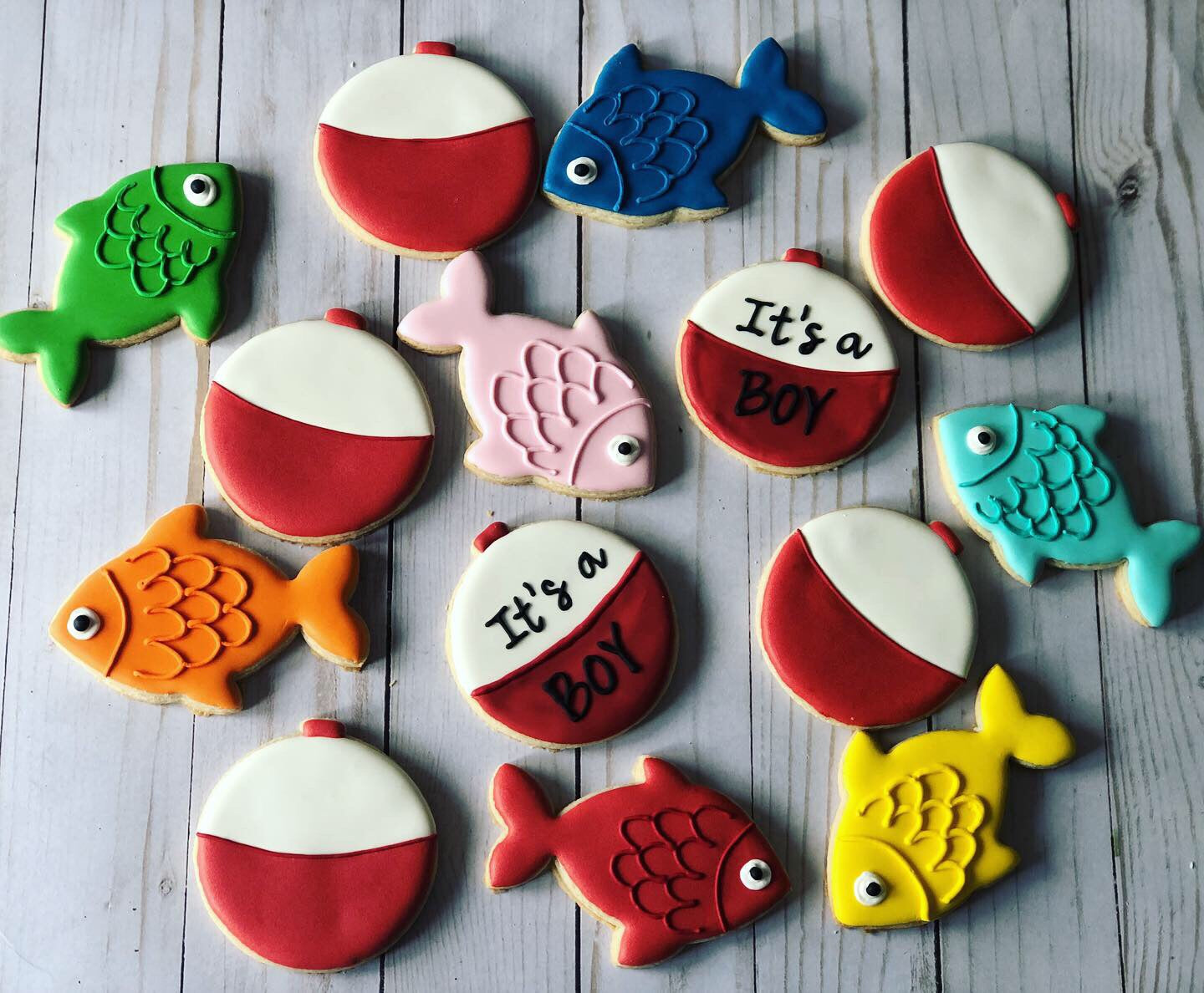 Fish Baby shower cookies – Luli Sweet Shop