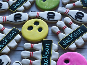 Bowling Theme Cookies